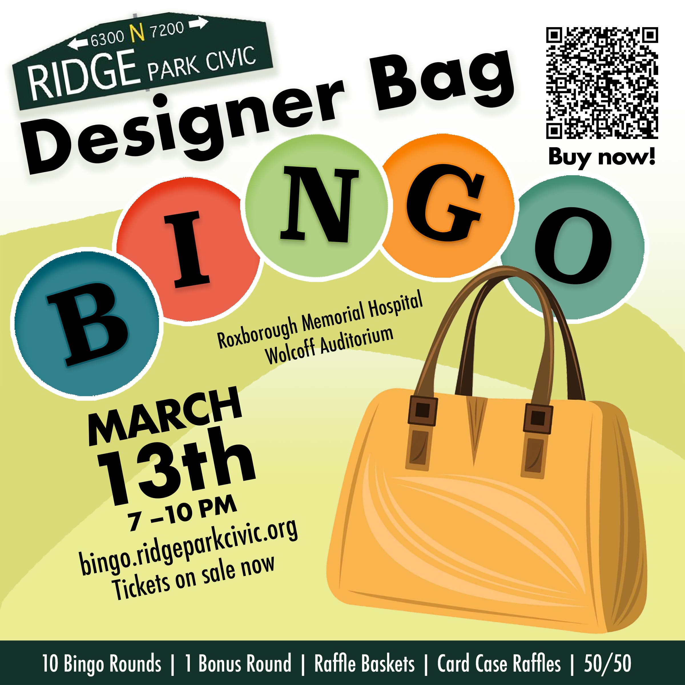 Designer Bag Bingo: March 13, 2026